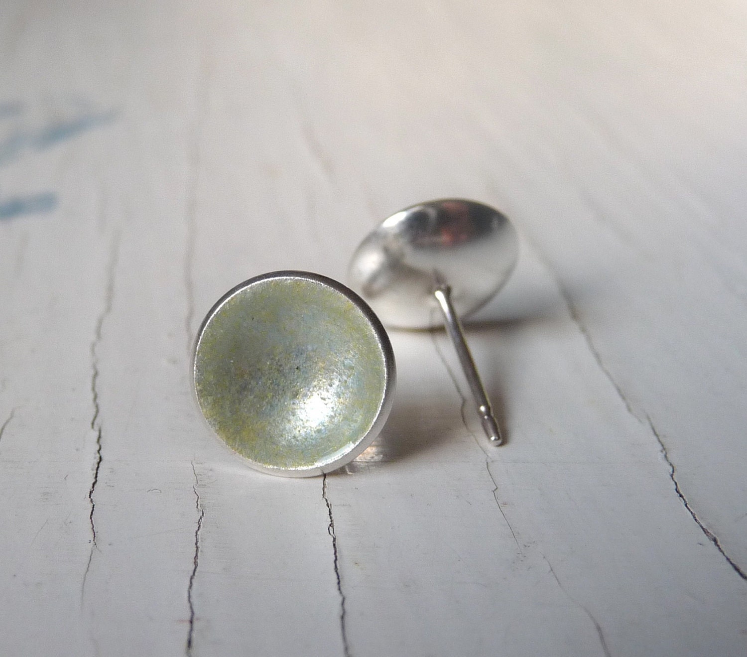 first frost dot earrings