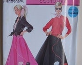 Women's Poodle Skirt Size 6-8-10-12 UNCUT Simplicity New Look 0618 Retro 1950s Costume Sewing Pattern