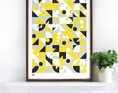 Stronger in Canary Yellow - Decorative Screen Print