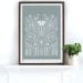 Hedgerow in Warm Grey - decorative screen print
