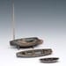 Bronze Pulling Boat, Sand Cast for Table, Desk, or Curio