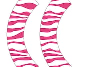 Pink Zebra Print Cupcake Wrappers