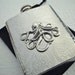 Big Octopus Flask Silver Octopus Gothic Victorian Steampunk Flask Silver Flask Men's Flask Woman's Flask Men's Gift