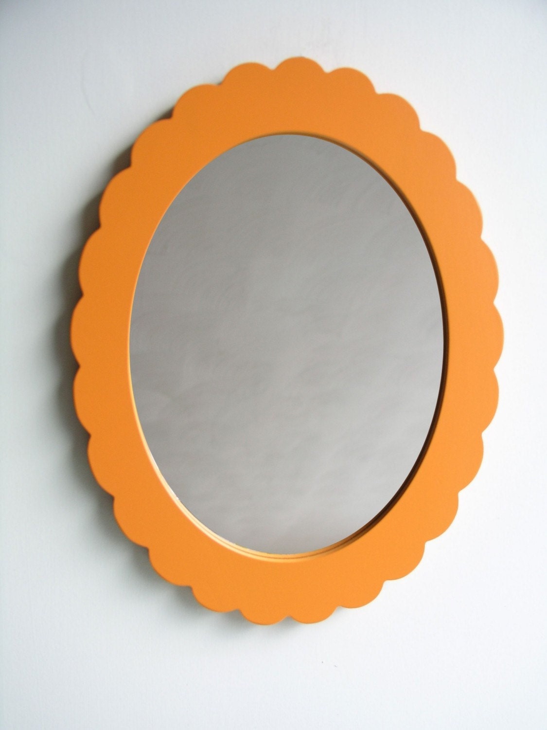 scallop mirror small accent mirror for baby or kids room