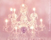 Paris Photography - Paris Pink Decor - Paris In Pink Chandelier -  Paris Pink Photos Wall Art - Fine Art Photography 8" x 12"