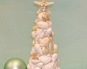 Seashell Christmas Tree - Tabletop Beach Decor