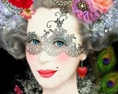 art print - Queen of Delights - digital painting collage