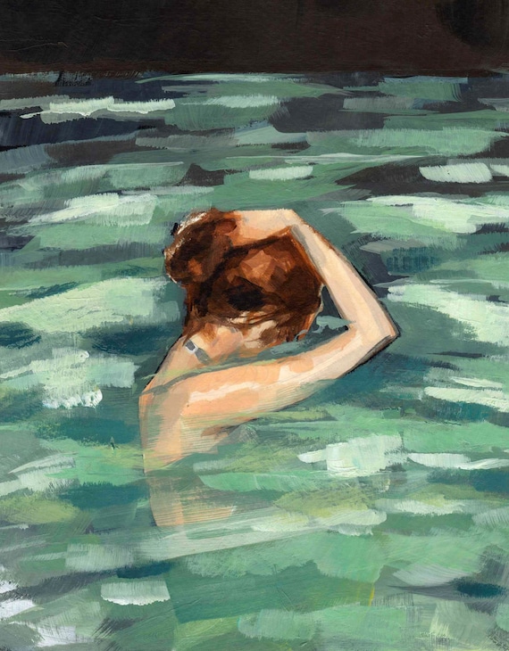 My Home is the Sea . giclee print from original sea art painting