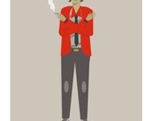 David Bowie Print - 8x10 or A4