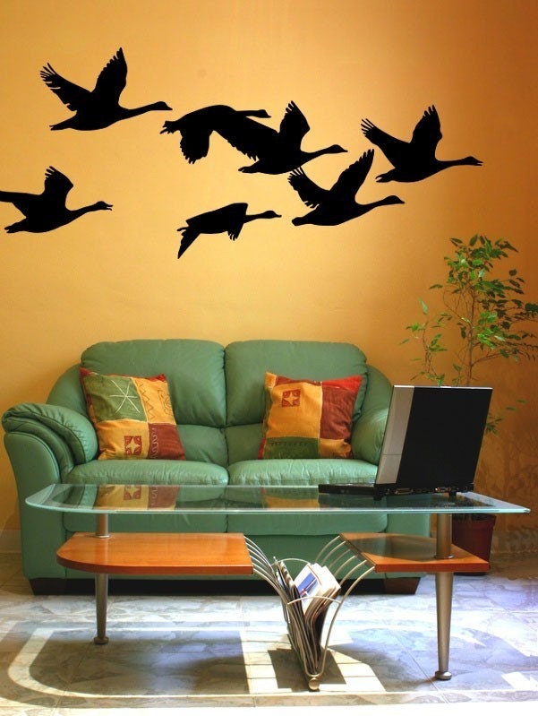 Wall Decal Geese Birds Animal Flock Gaggle Nature