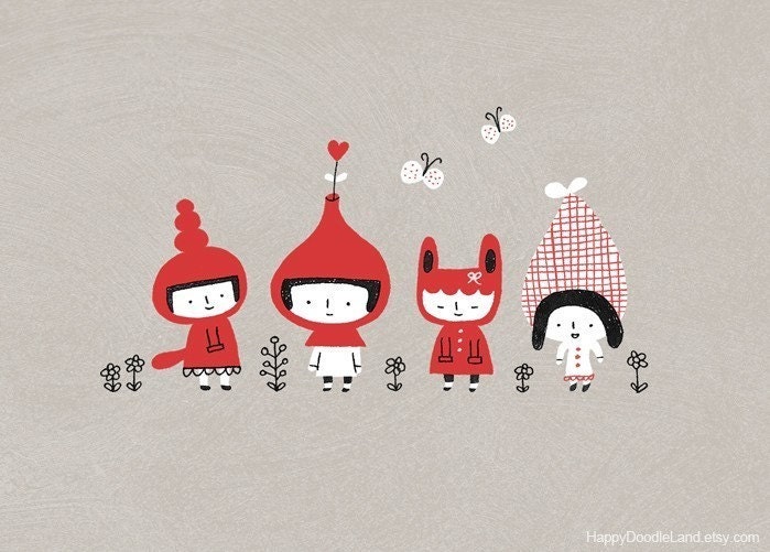 Hat Peeps - Print