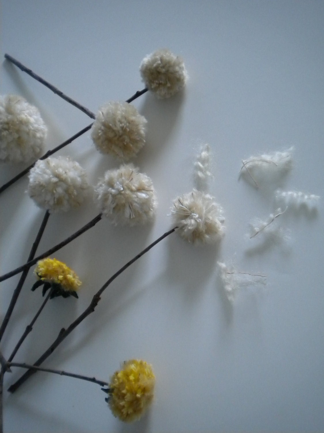 Dandelions - Wedding - Pom Pom Flowers - Spring - Cream - White - Country - Rustic - Simple - Weeds - Phase 2