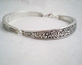 Spoon Bracelet, Vintage Silverware Jewelry, Vintage Wedding, Bridesmaid Bracelet TANGIER 1969