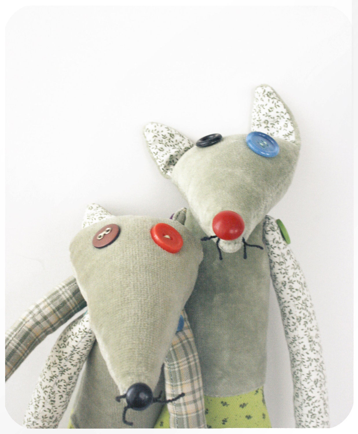 patchwork fox toy for child