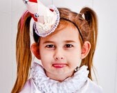 Vintage Inspired Clown Hat - Pink and Red - Harlequin - Carnival - Circus - Party Hat