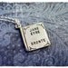 Tiny Jane Eyre by Charlotte Brontë Literary Book Charm Necklace in Sterling Silver with a Delicate 18" Sterling Silver Cable Chain