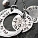 Love you to the moon and back - Personalized Necklace - Hand Stamped Sterling Silver Necklace - Star and Moon Personalized Necklace