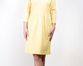 SAMPLE SALE - Sweetheart Neckline Wool Dress - Size 8 - Ready to Ship