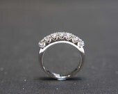Wedding Diamond Ring in 18K White Gold
