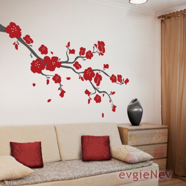 Cherry Blossoms Branch Wall Decal - BRCB010R