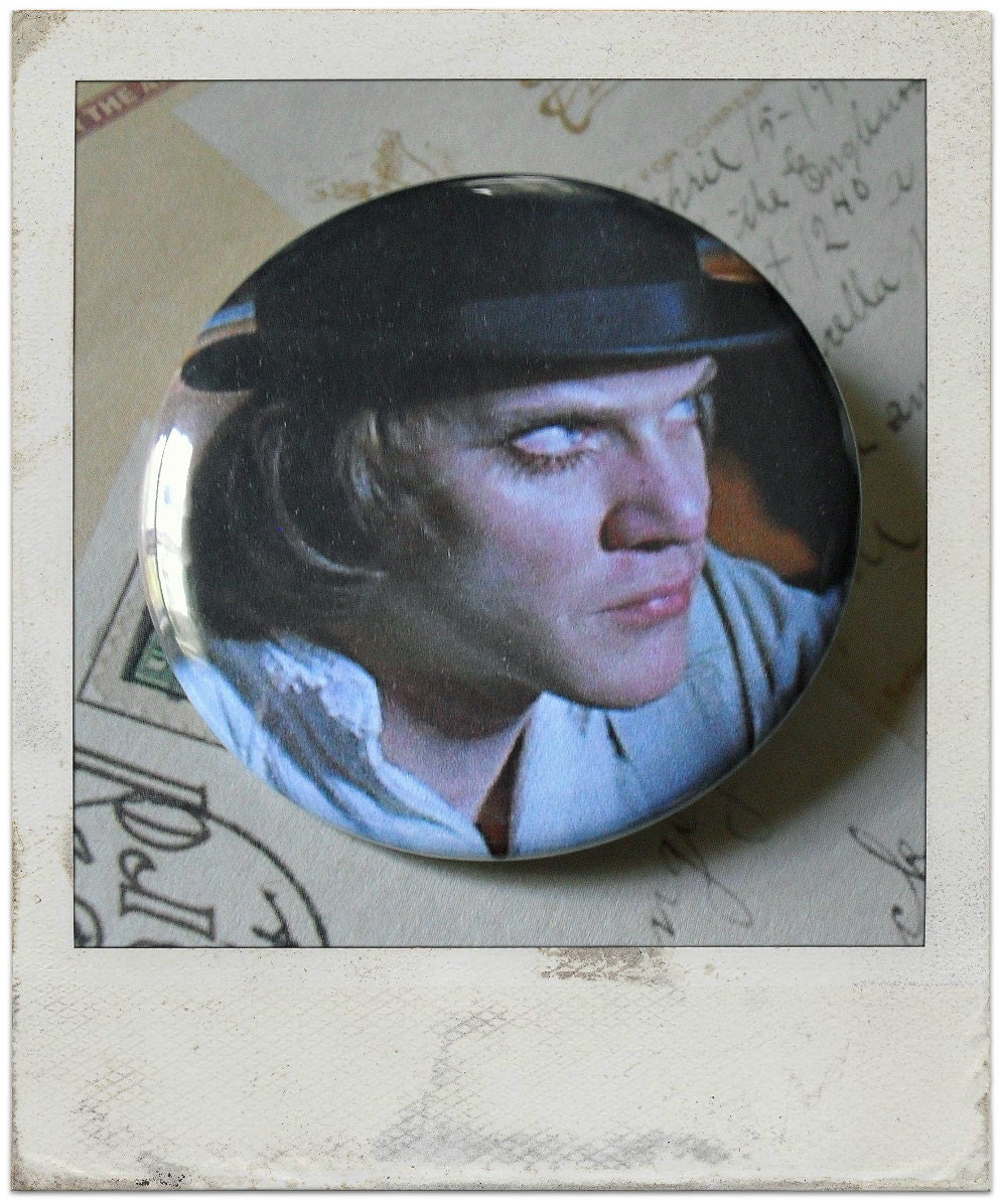 Viddy Well - Clockwork Orange Large 2 1/4" Pin Back Button