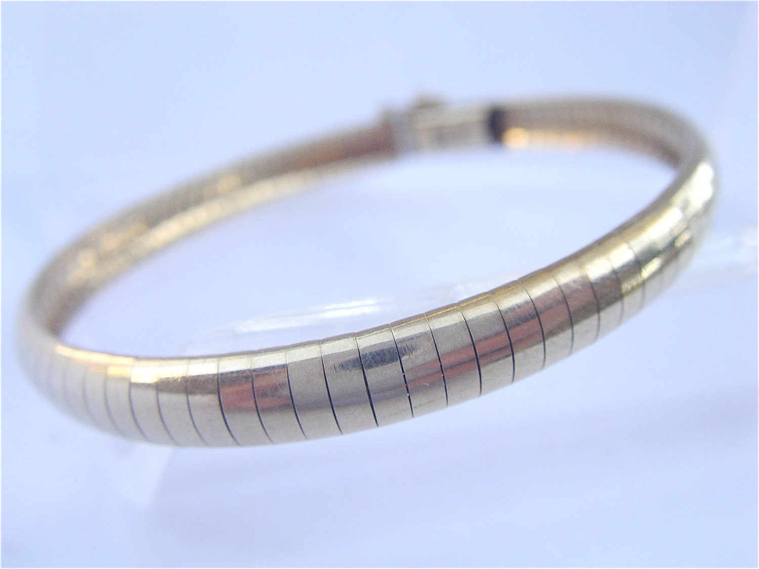Vintage Gold Omega Bracelet 14k Gold Bracelet Omega Link Gold Omega Bracelet Ladies Omega Bracelet Italian Gold Bracelet Genuine 14k Gold