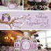 DIY printable baby shower or birthday party package - vintage owl