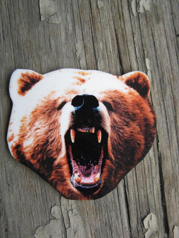 Grizzly Bear Brooch Woodland Creature Jewelry