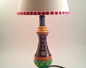 Hand Painted Lamp With Crazy Colors