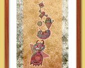 Balance Print - Nursery Art Print - Kids Wall Art - Playroom Art - Limited Edition Giclee Print - Art Print - Giclee Print