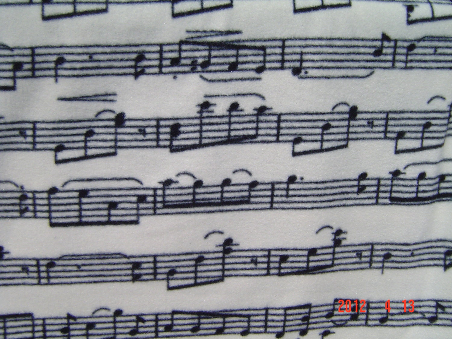 Music Note Fleece Blanket