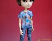 Taeyang Ken Fashion Royalty Homme doll size dyed painter T shirt
