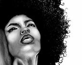 Lola - Large Natural Hair Fine Art Print