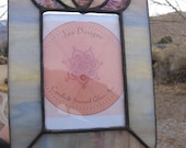 Stained Glass Picture Frame Floral Flower Design Frame