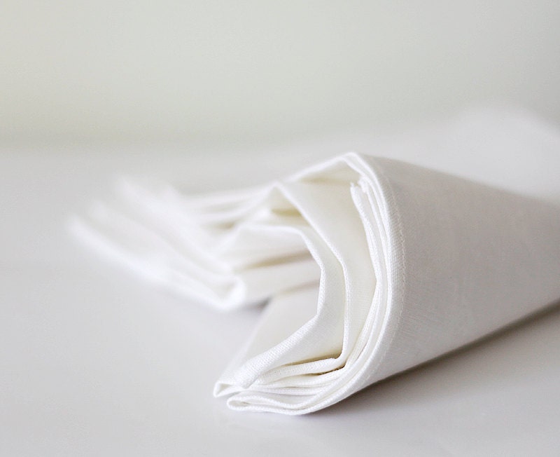 White tablecloth - linen tables decor 57x98