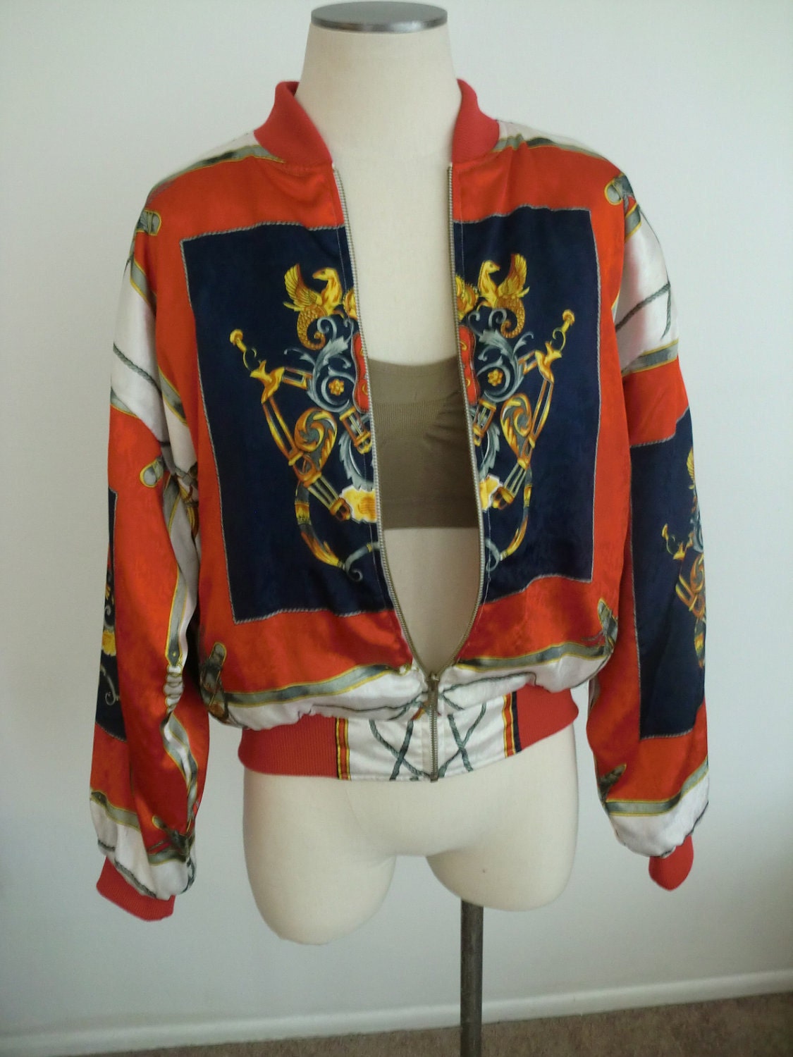 Fashionable 80s Reversible Quilted Jacket