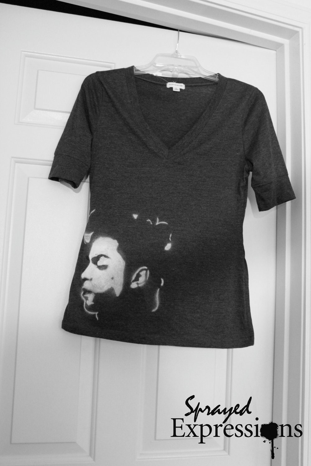 Customizable T-shirt Spray Paintings - Made to Order