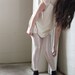 White leggings - sheer spandex with bright white mesh and lace inserts, soft pastel jersey grunge fashion- large
