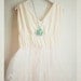 Long  Peony Pendant Necklace