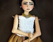 Art Doll Print -Tita and Lemons-by Christine Alvarado