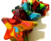 Recycled Crayons - Jumbo Star Rainbow Crayons (Set of 3 Recycled Crayons)