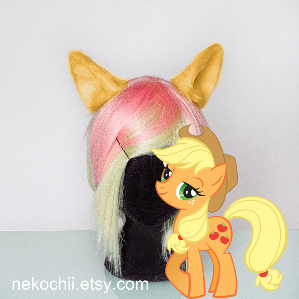 AppleJack cosplay costume pony ears - My little pony friendship is magic - custom colours possible