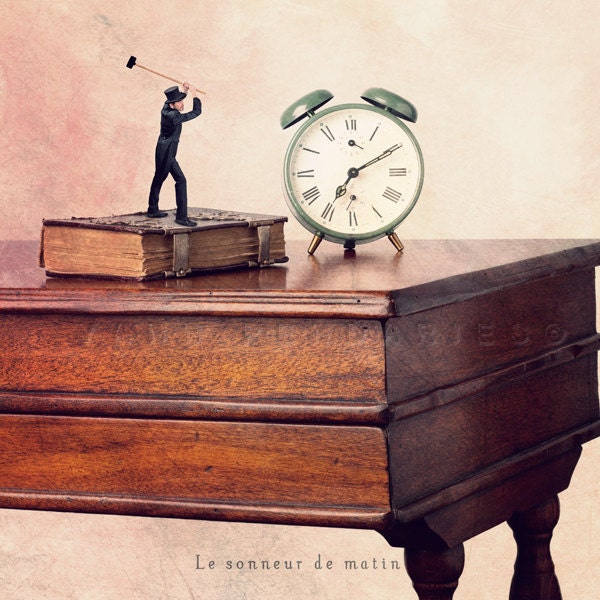 Still life photography, Fine Art Photography, Home decor, Room decor, Back to school, Teacher gift, Vintage alarm clock, 8x8(20x20cm)