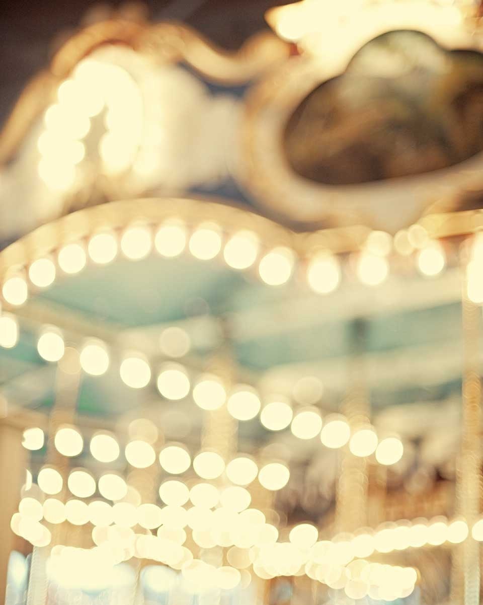 Carnival photography carousel ride nursery art wall sign teal color brown blue shabby chic large art 16x20 photograph