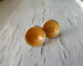goldenrod dot earrings