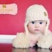 Little Knit Ear Flap Hat with Tassle for Baby, Adorable Photography Prop, Choose Your Color