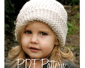 Knitting PATTERN-The Piper Cloche' (Toddler, Child, Adult sizes)