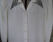 Black and white womens Blouse/ Size 16