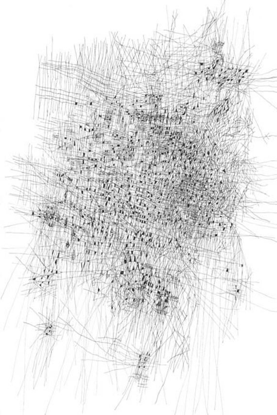 Jamestown -  Art drawing map print map drawing fine art  print  map art 18 inches h x 12 inches w  Limited edition