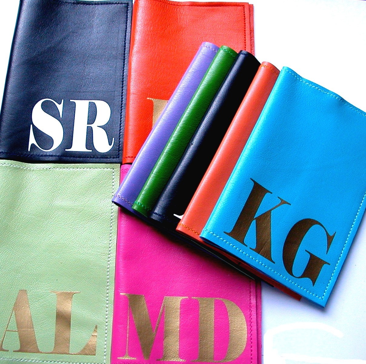 Mia Initial Leather Passport Holder, Personalized Passport Cover, Initial Leather Passport Cover, Passport Wallet,  Travel Wallet